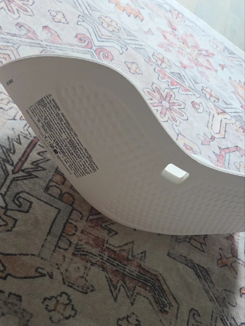 PUJ White Infant Bath Support - White Baby Bath Seat